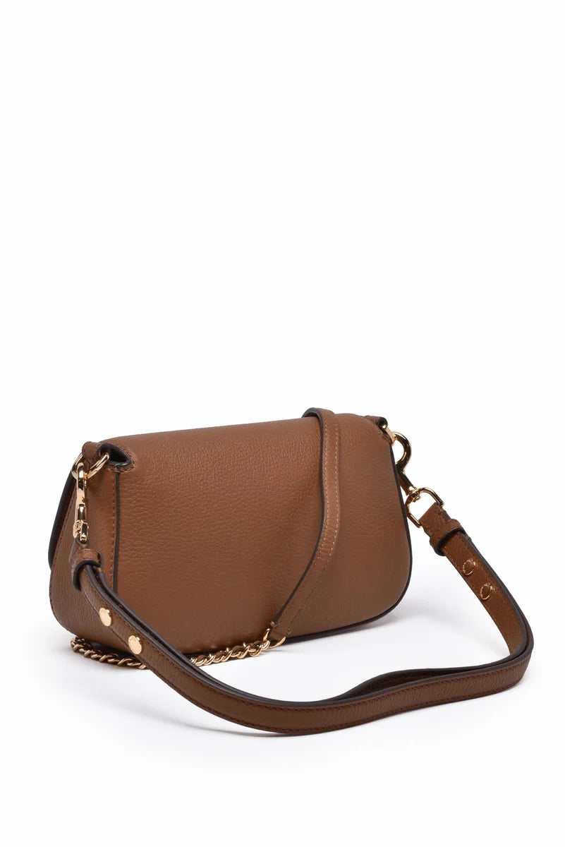 Tory Burch Britten Convertible Tracolla Marrone