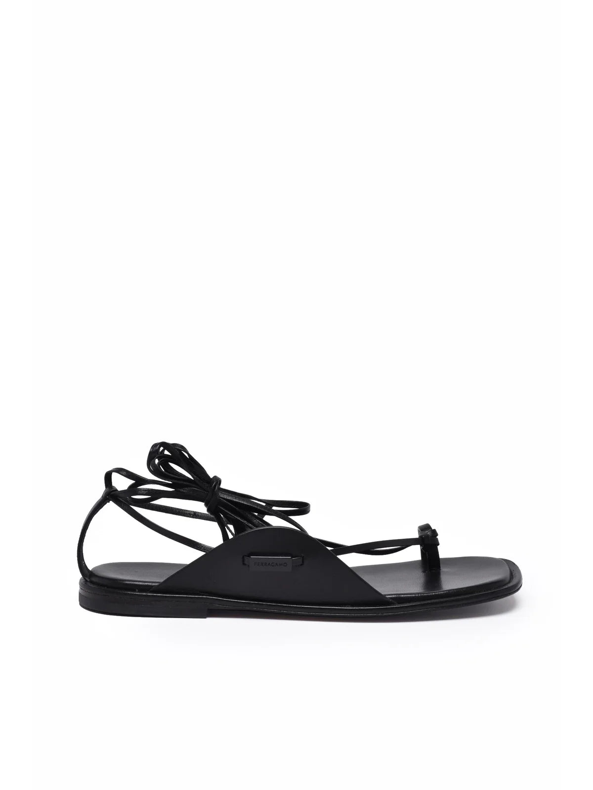Ferragamo Agena Sandalo Infradito - Nero