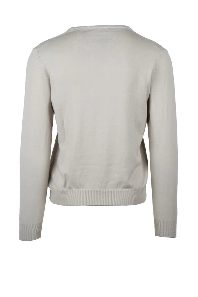 Heritage Maglioncino a V Cotone - Beige