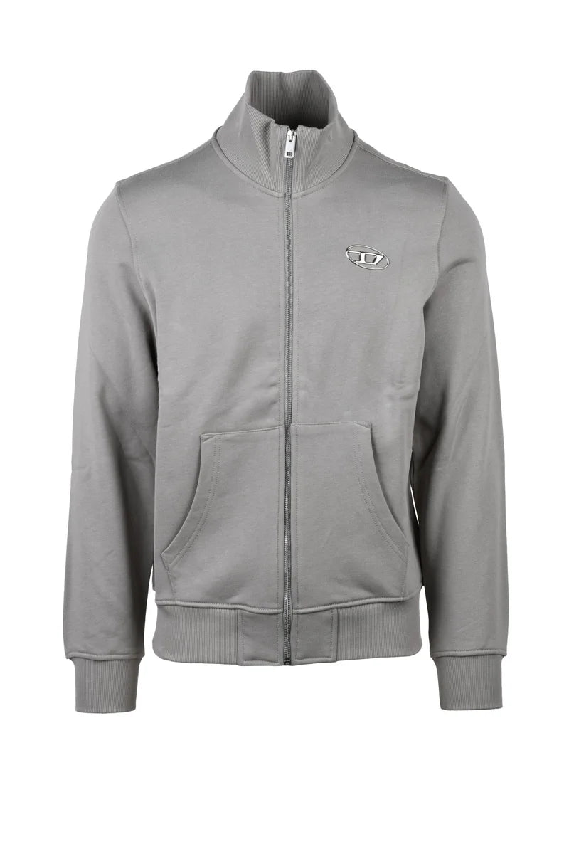 Diesel Felpa Zip Cotone - Beige