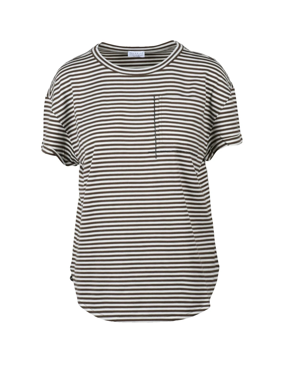 Brunello Cucinelli T-shirt - Bianco/Marrone