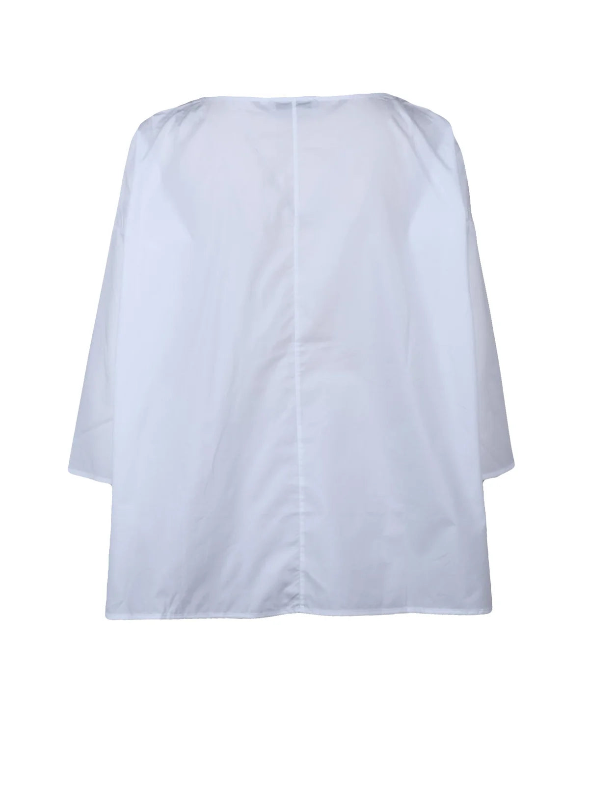 Whyci Blusa Cotone Ricami - Bianco
