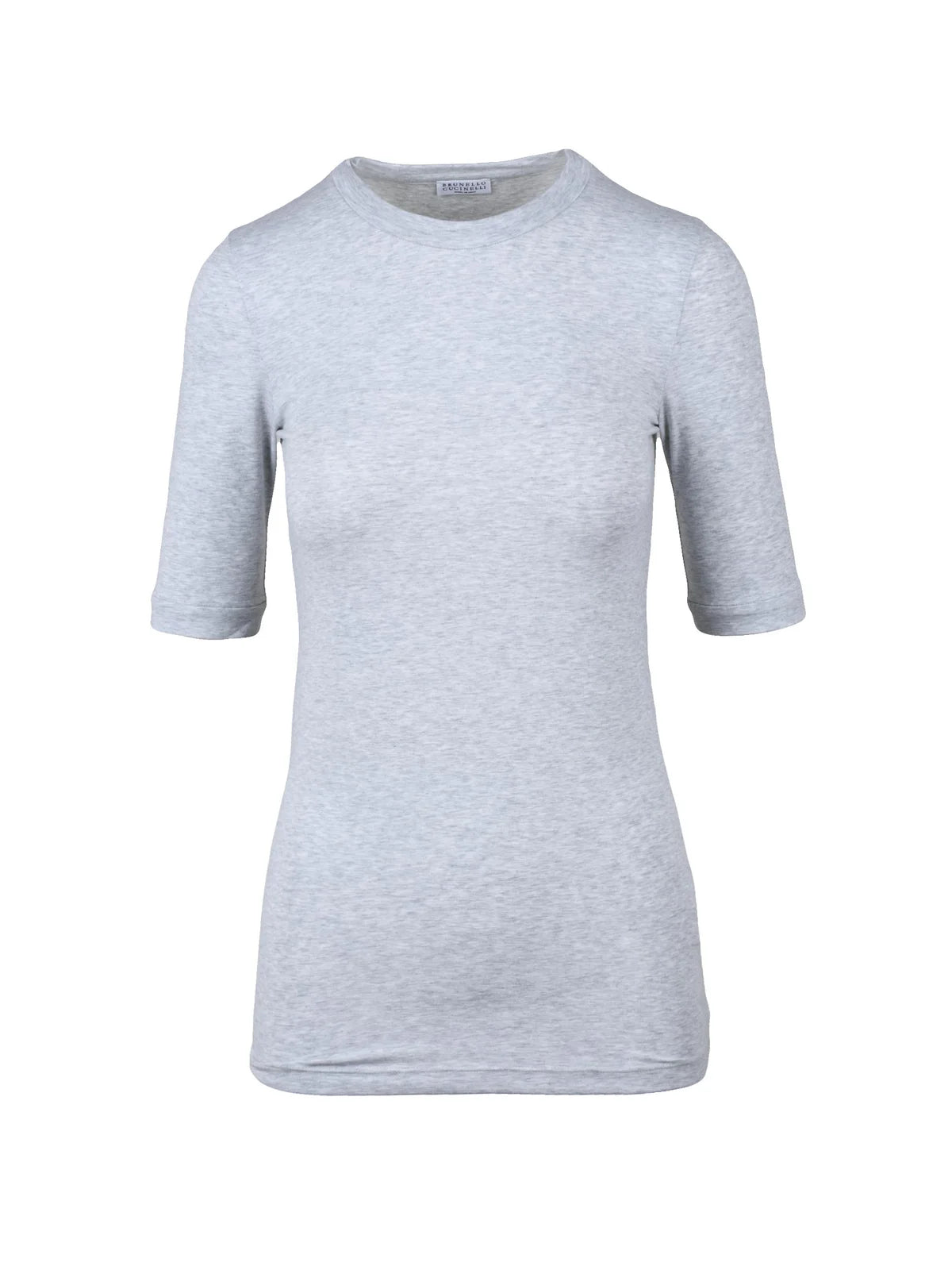 Brunello Cucinelli T-shirt Cotone Stretch - Grigio
