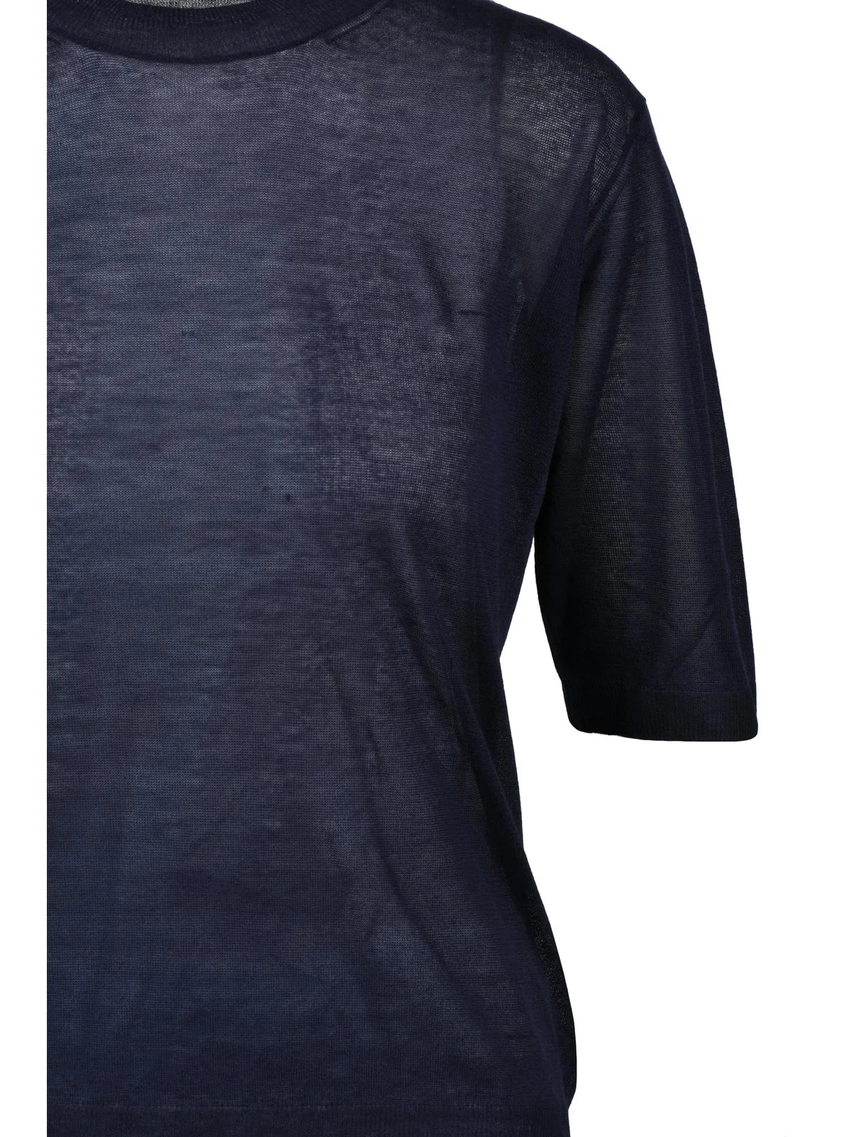 Zanone-slowear Viscose Short Sleeve Top - Blue