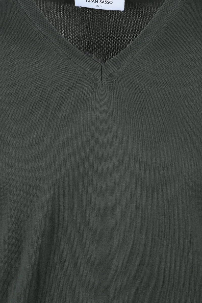 Gran Sasso Cotton Crew Neck Jumper - Blue