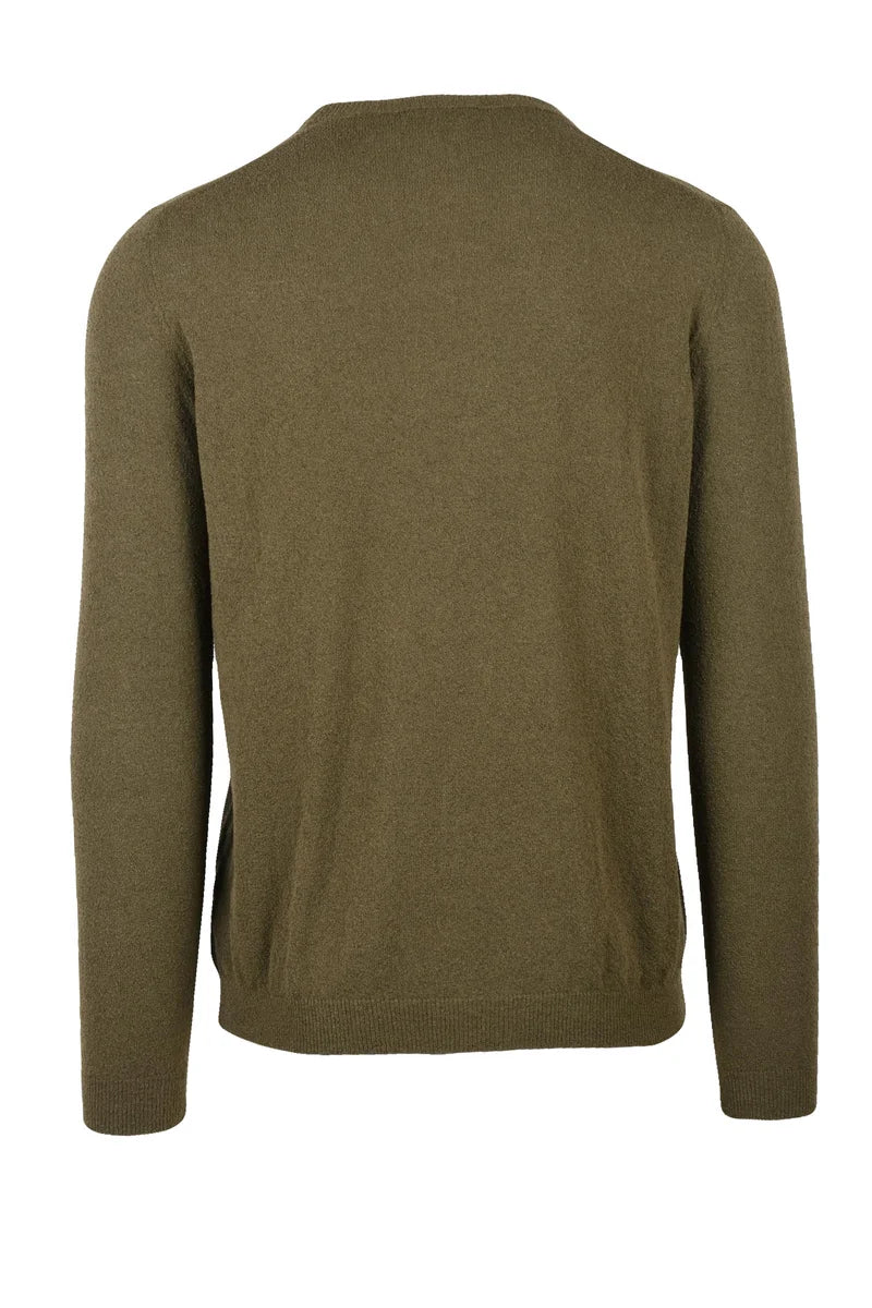 Roberto Collina Maglioncino Girocollo - Verde Militare