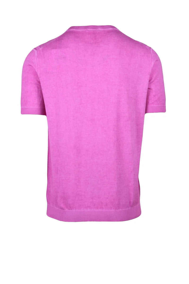 Manipur Pullover Maniche Corte - Fucsia