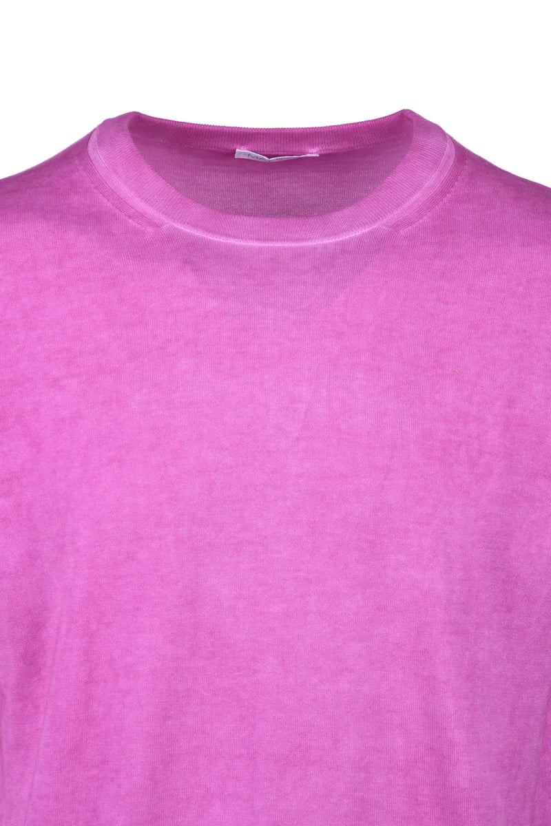 Manipur Pullover Maniche Corte - Fucsia