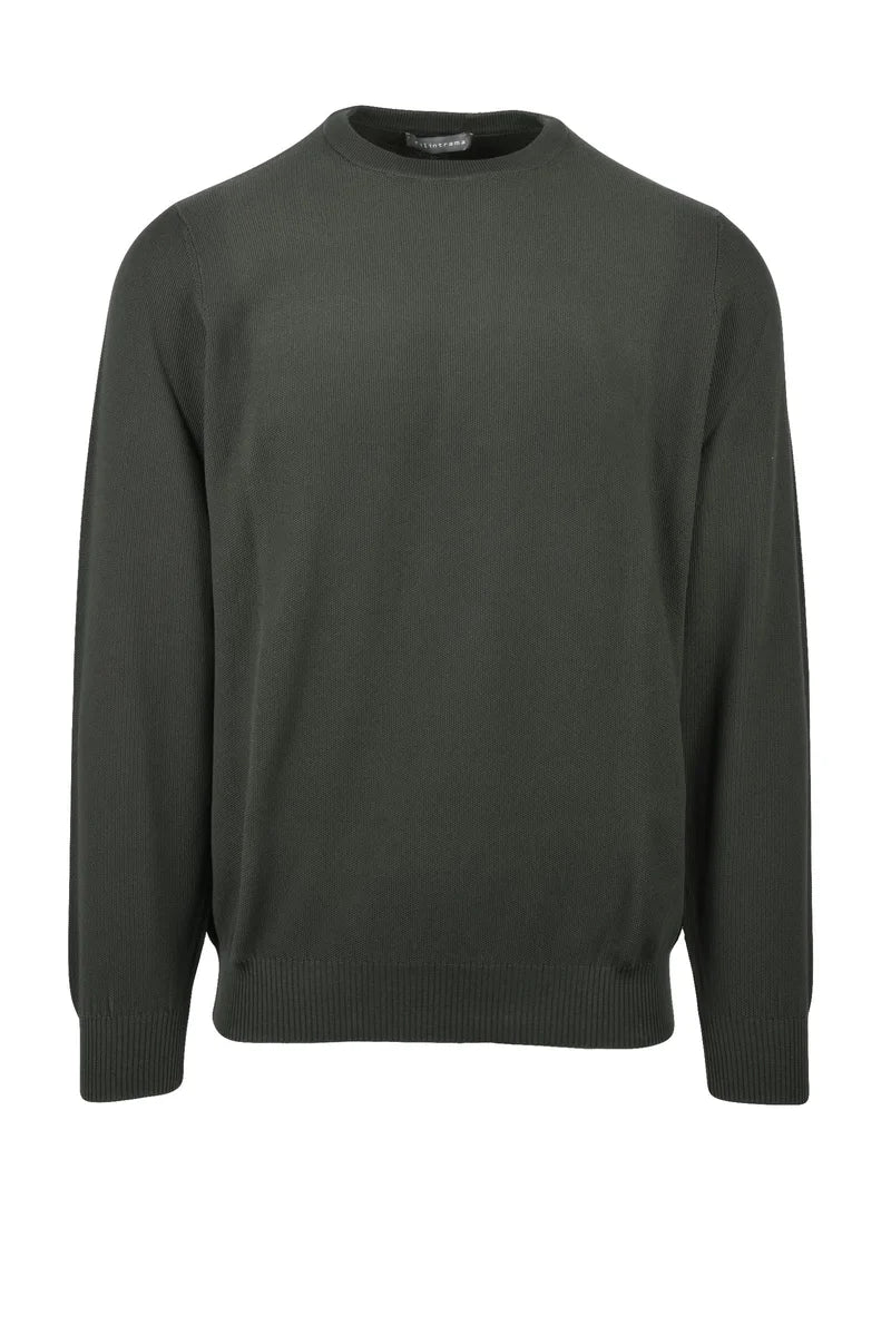 Filintrama Maglioncino Girocollo - Verde Militare