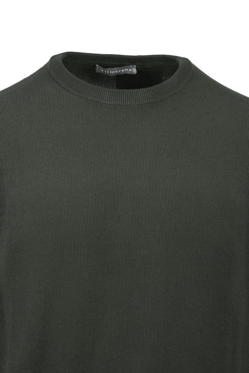Filintrama Maglioncino Girocollo - Verde Militare