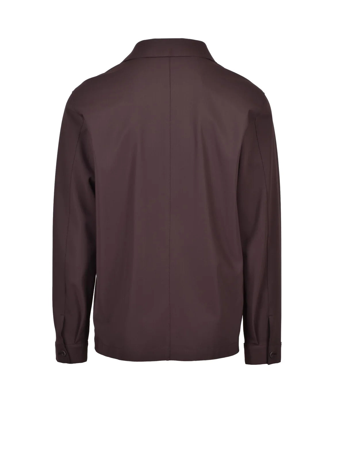 Herno Giacca Camicia Scuba - Marrone