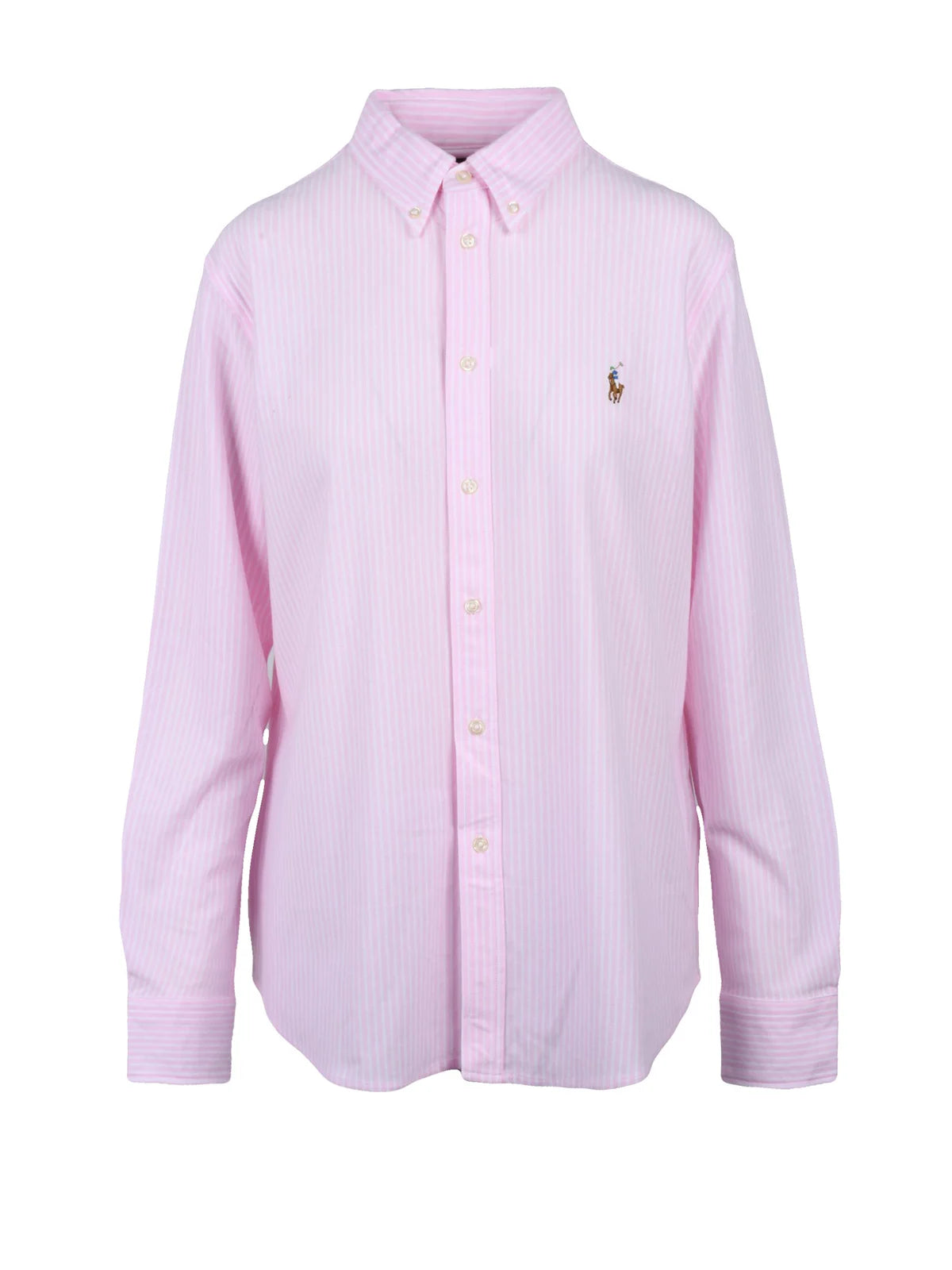 Polo Ralph Lauren Camicia Oxford Knit - Pink/White