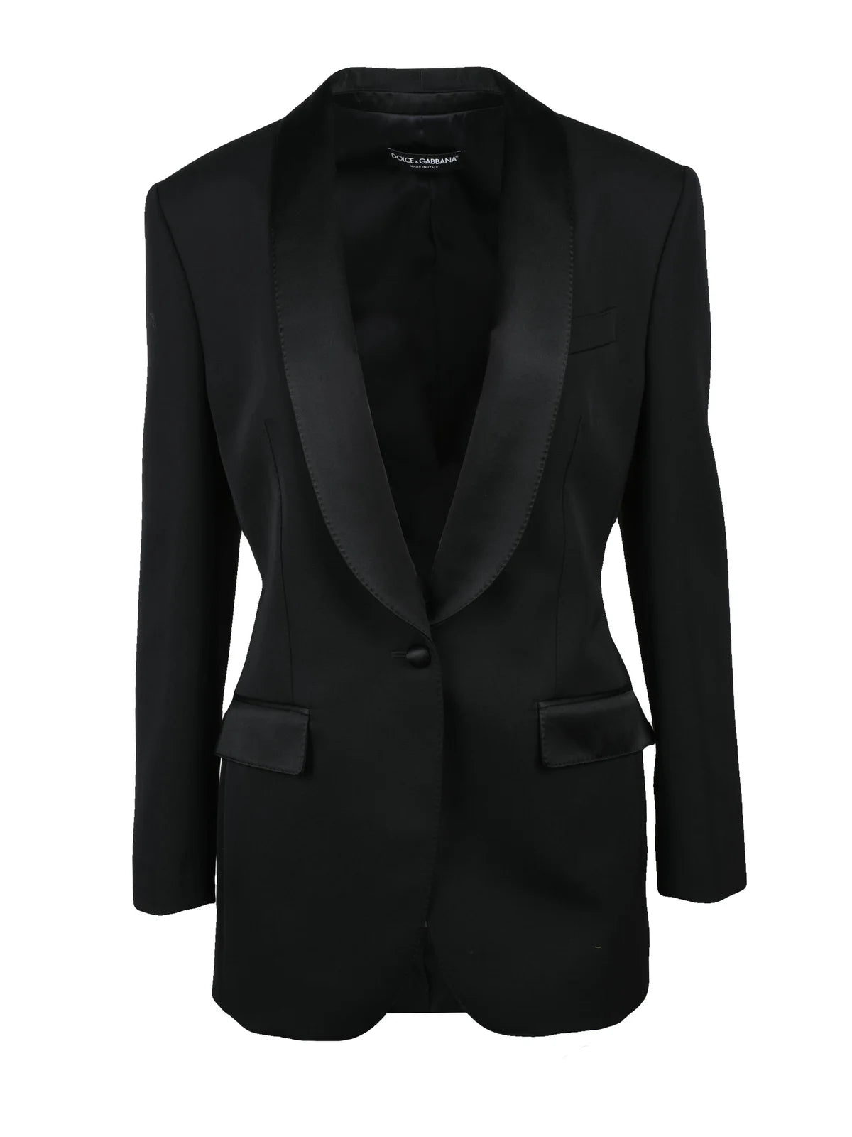 Dolce & Gabbana Giacca Smoking Lana Seta - Nero