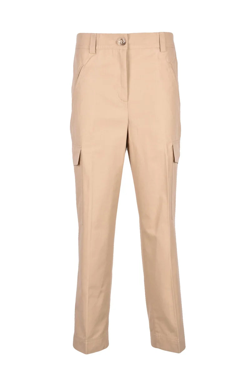 Twinset Pantaloni Cargo Beige