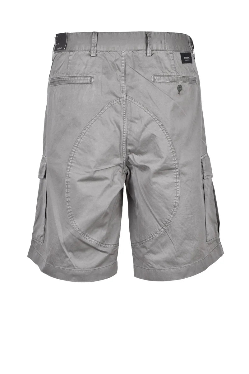 Replay Bermuda Cargo Cotone - Verde Militare