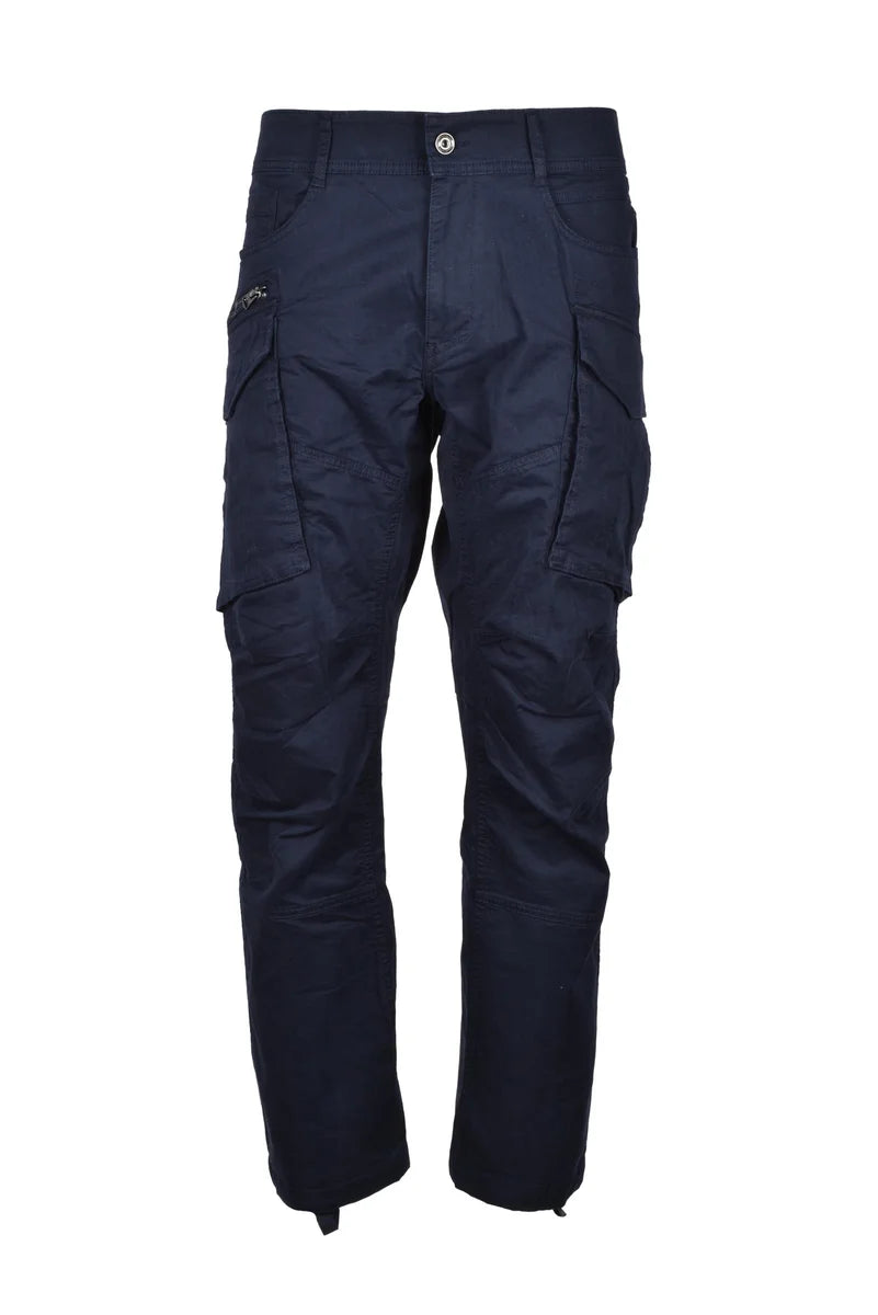 Replay Pantaloni Cargo Cotone Stretch - Blu Notte