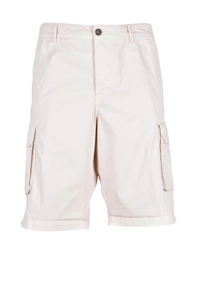 40 Weft Bermuda Cargo - Bianco