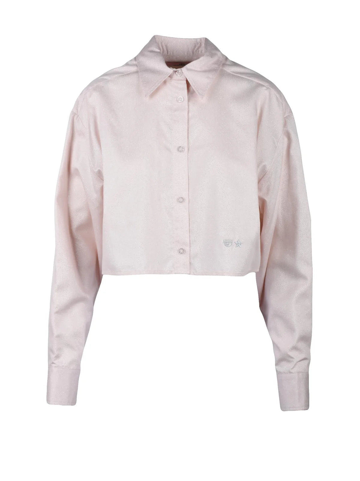 Chiara Ferragni Camicia Corta Lamé - Rosa