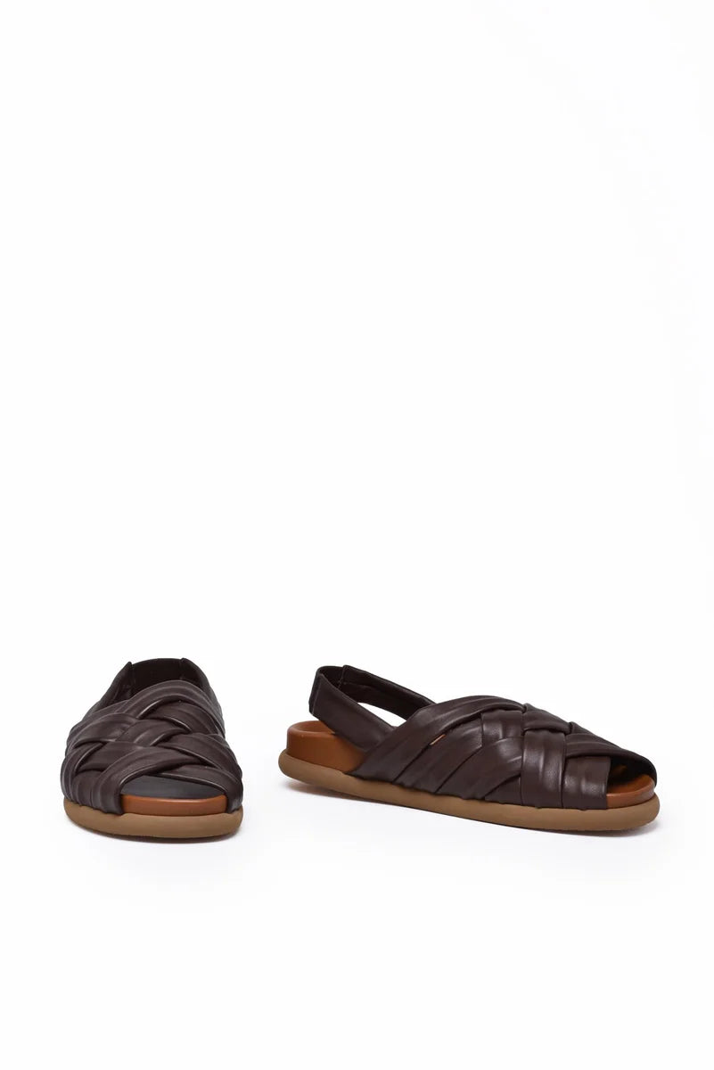Patrizia Bonfanti Brown Mule Sandal