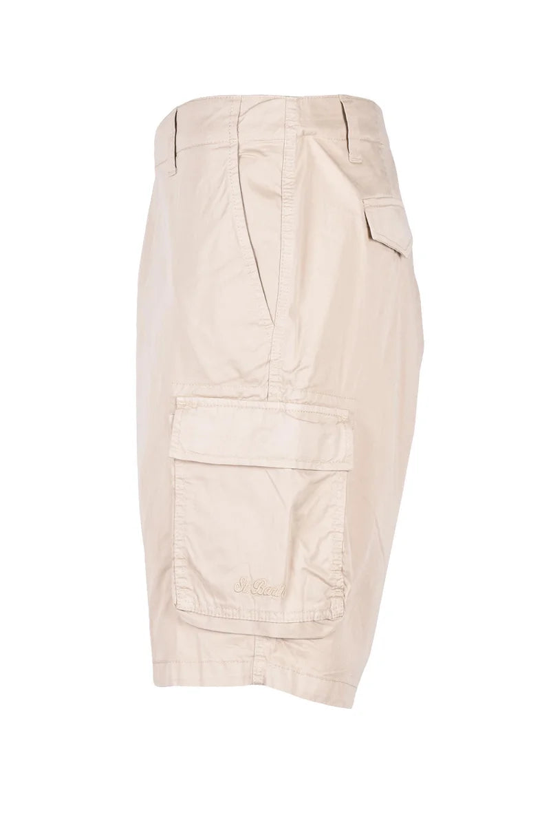Mc2 Saint Barth Bermuda Cotone Stretch - Beige