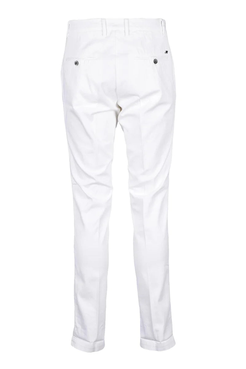 Mason's Pantaloni Chino Stretch - Bianco