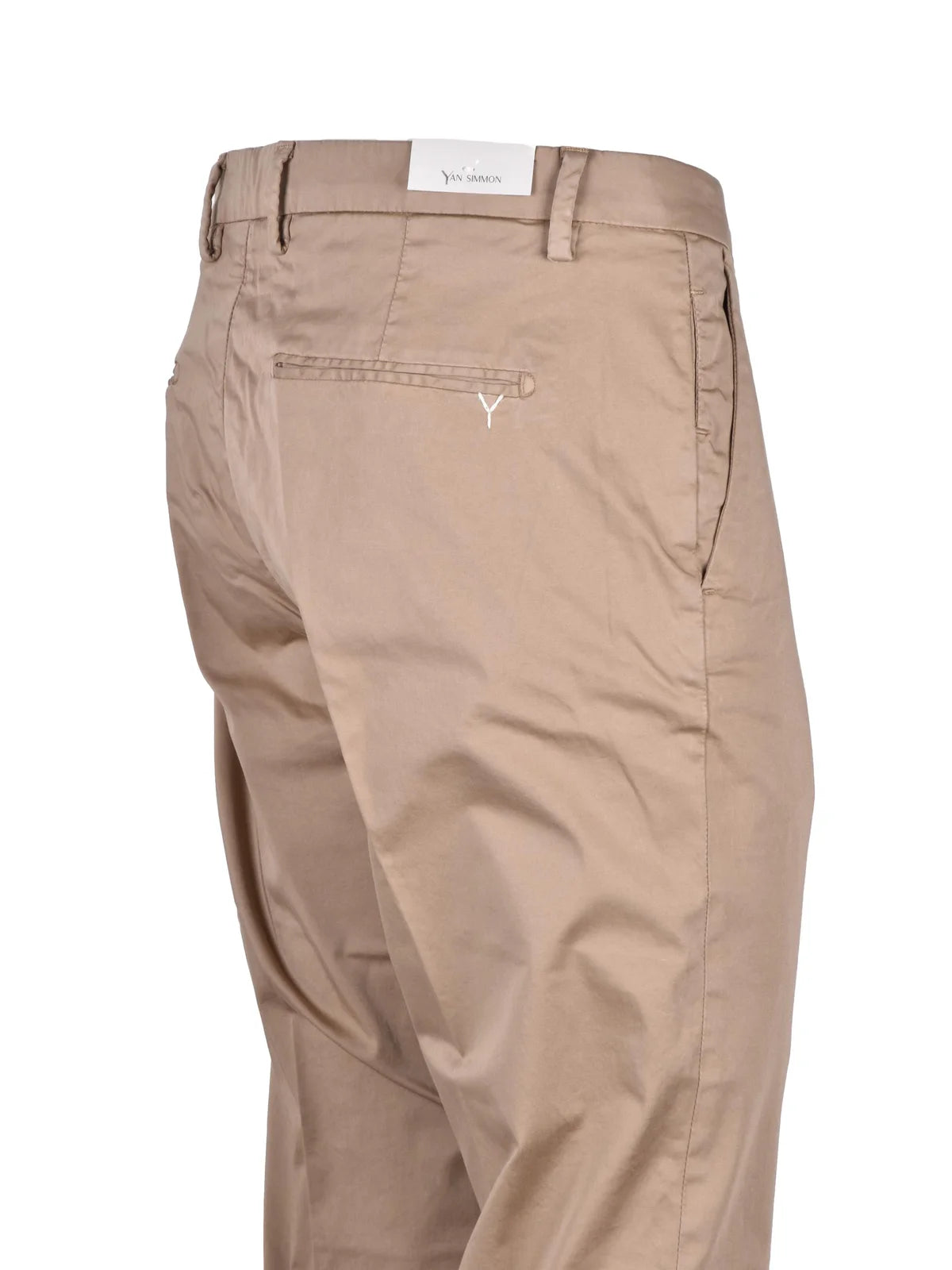 Yan Simmon Pantalone Cotone Stretch - Turchese
