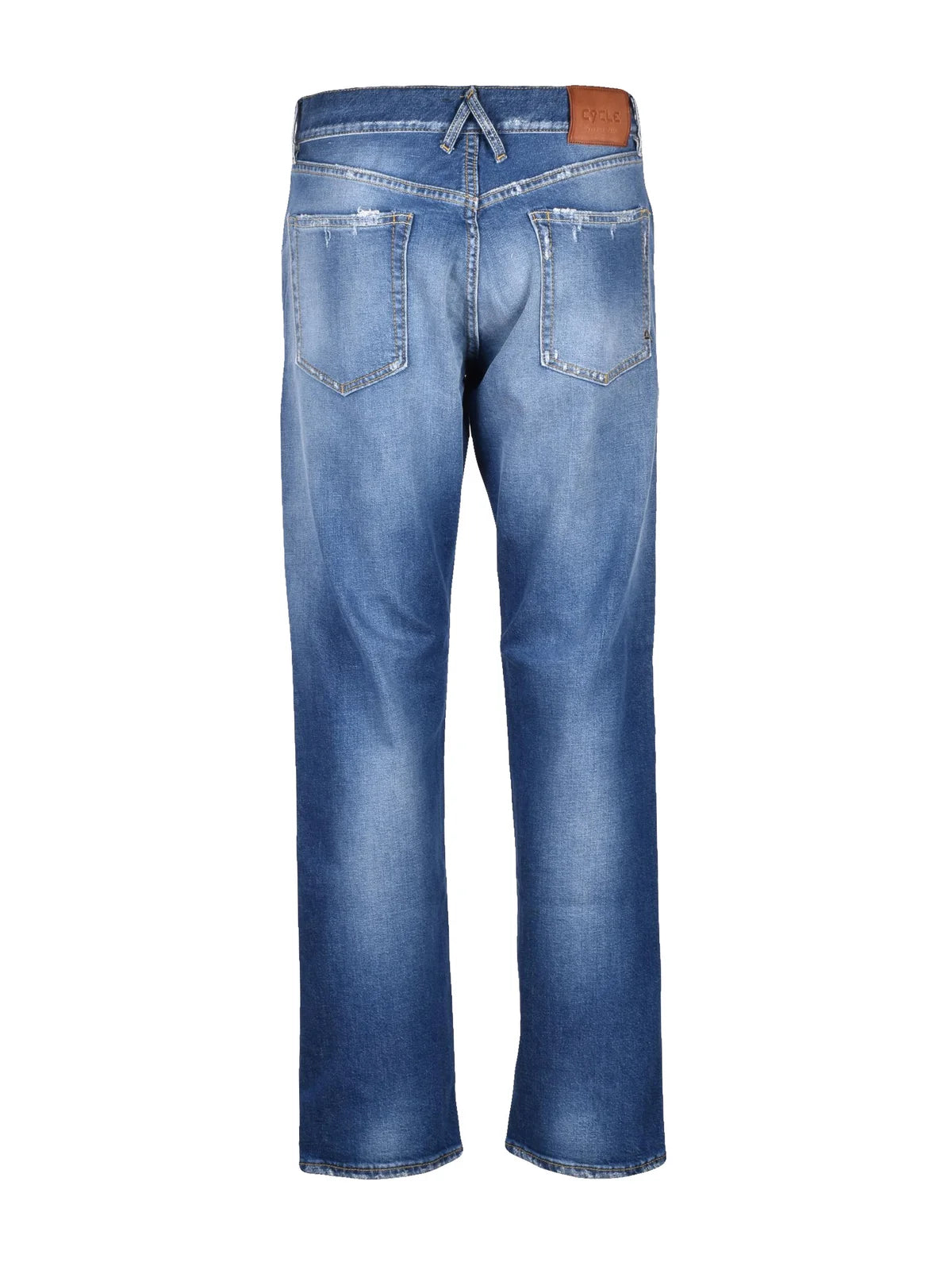 Cycle Jeans Cotone Riciclato Stretch - Marrone Bianco