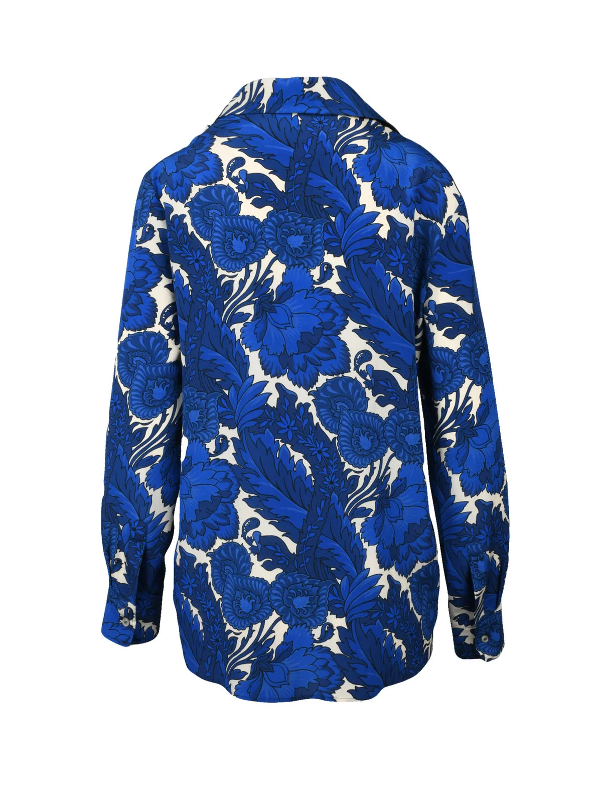 Etro Camicia Seta - Blu