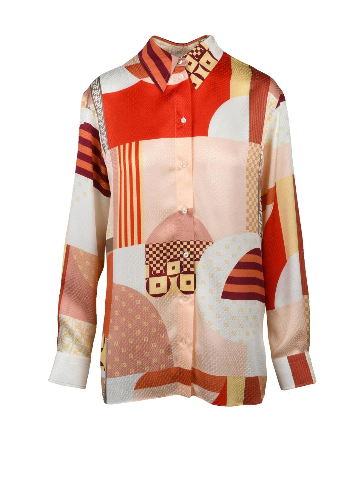 Fendi Camicia in Seta - Multicolore
