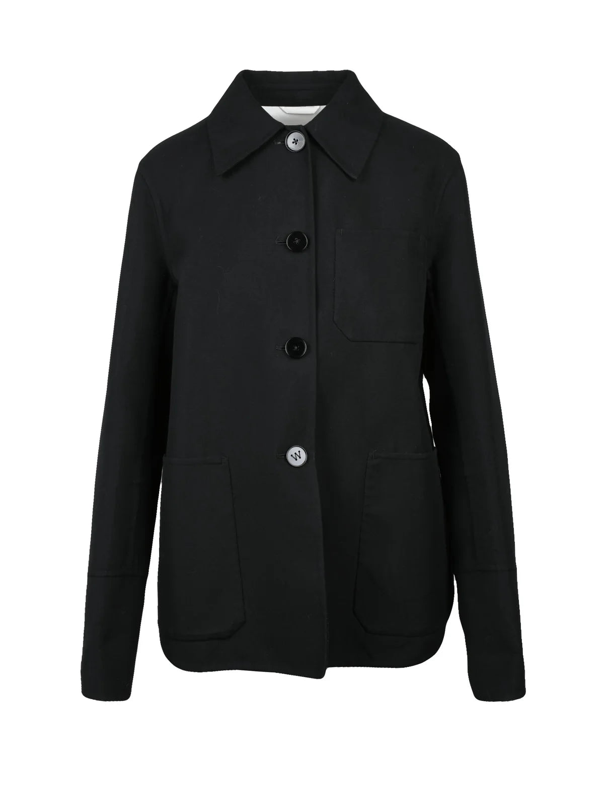 Jil Sander Giubbotto Tela Stretch - Nero