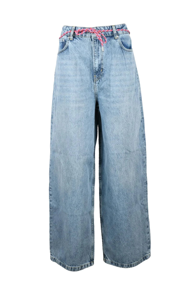 Mo5ch1no Jeans Baggy Gamba Larga - Denim
