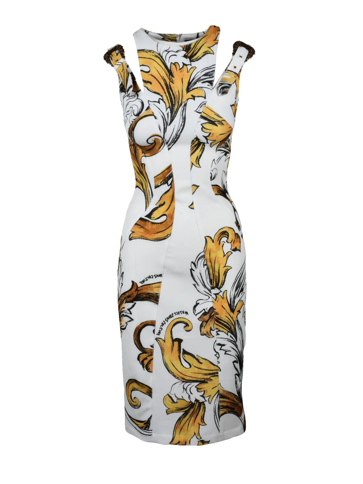 Versace Jeans Couture Vestito Tubino - Bianco