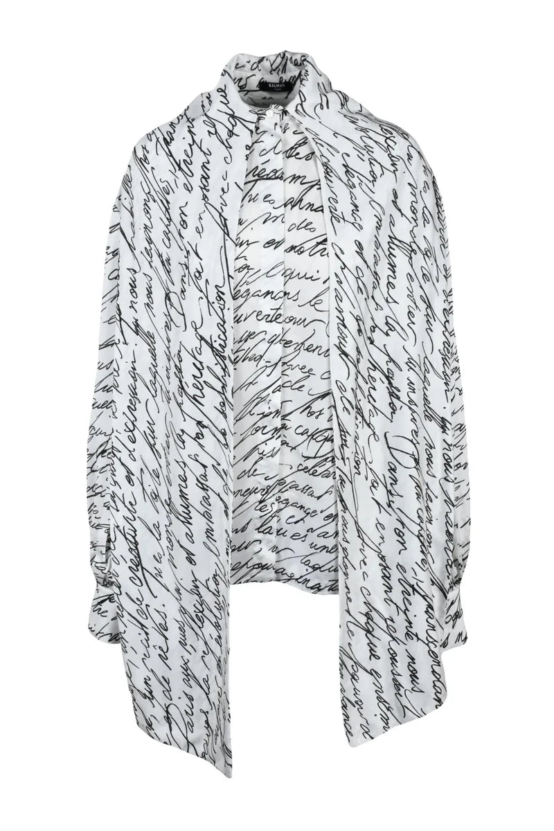Balmain Camicia - Bianco/Nero