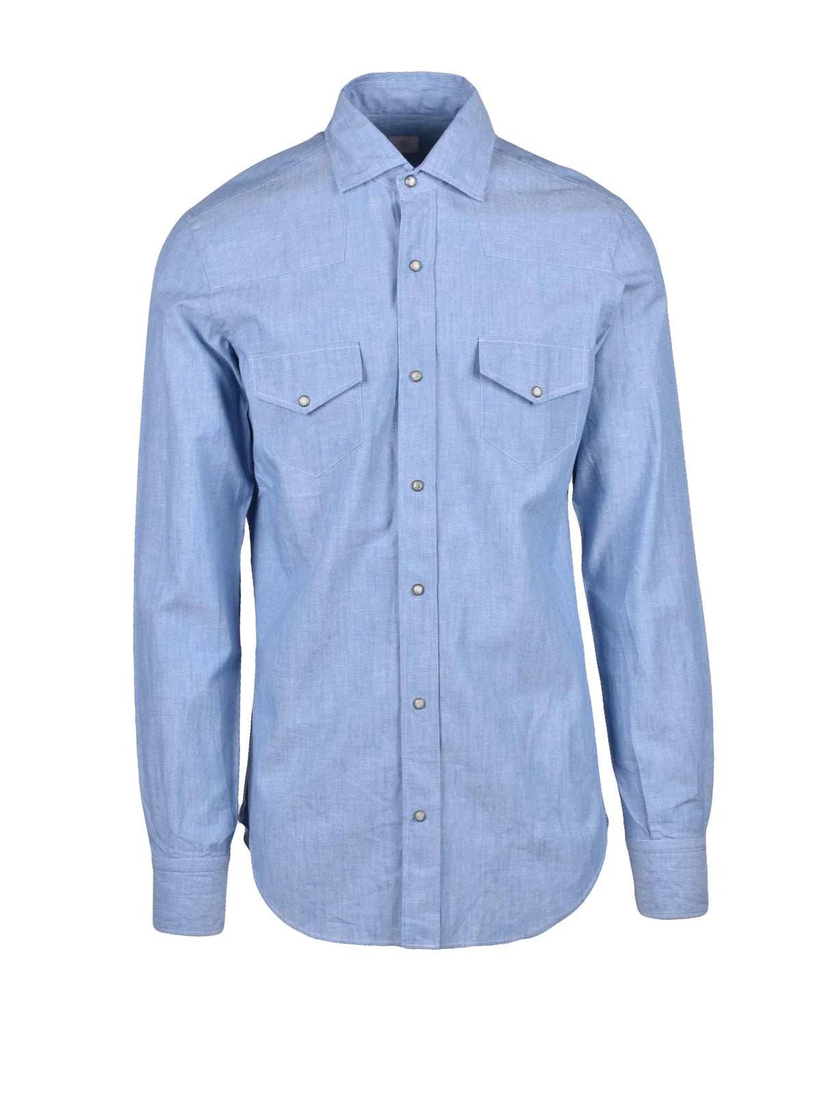 Eleventy Camicia Cotone - Azzurro