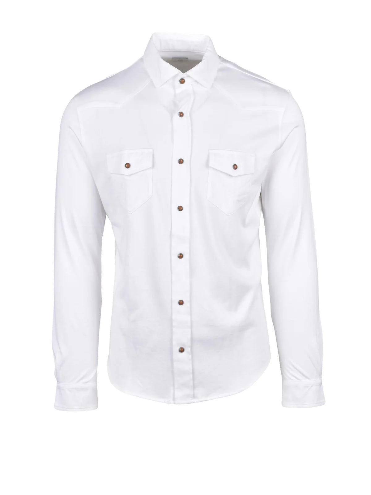 Eleventy Camicia Cotone Automatici - Bianco