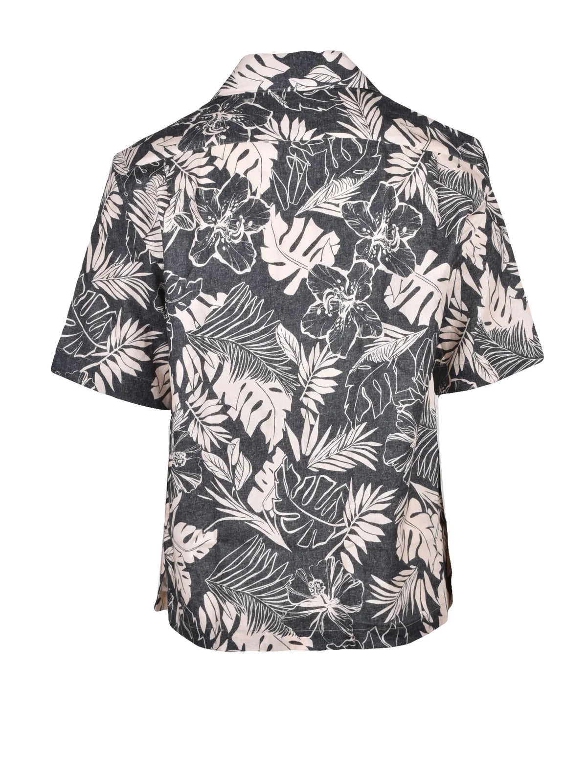 Eleventy Camicia Lino - Nero