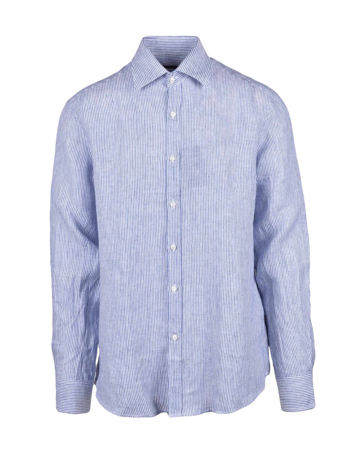 Paul & Shark Camicia Lino - Bianco/Blu