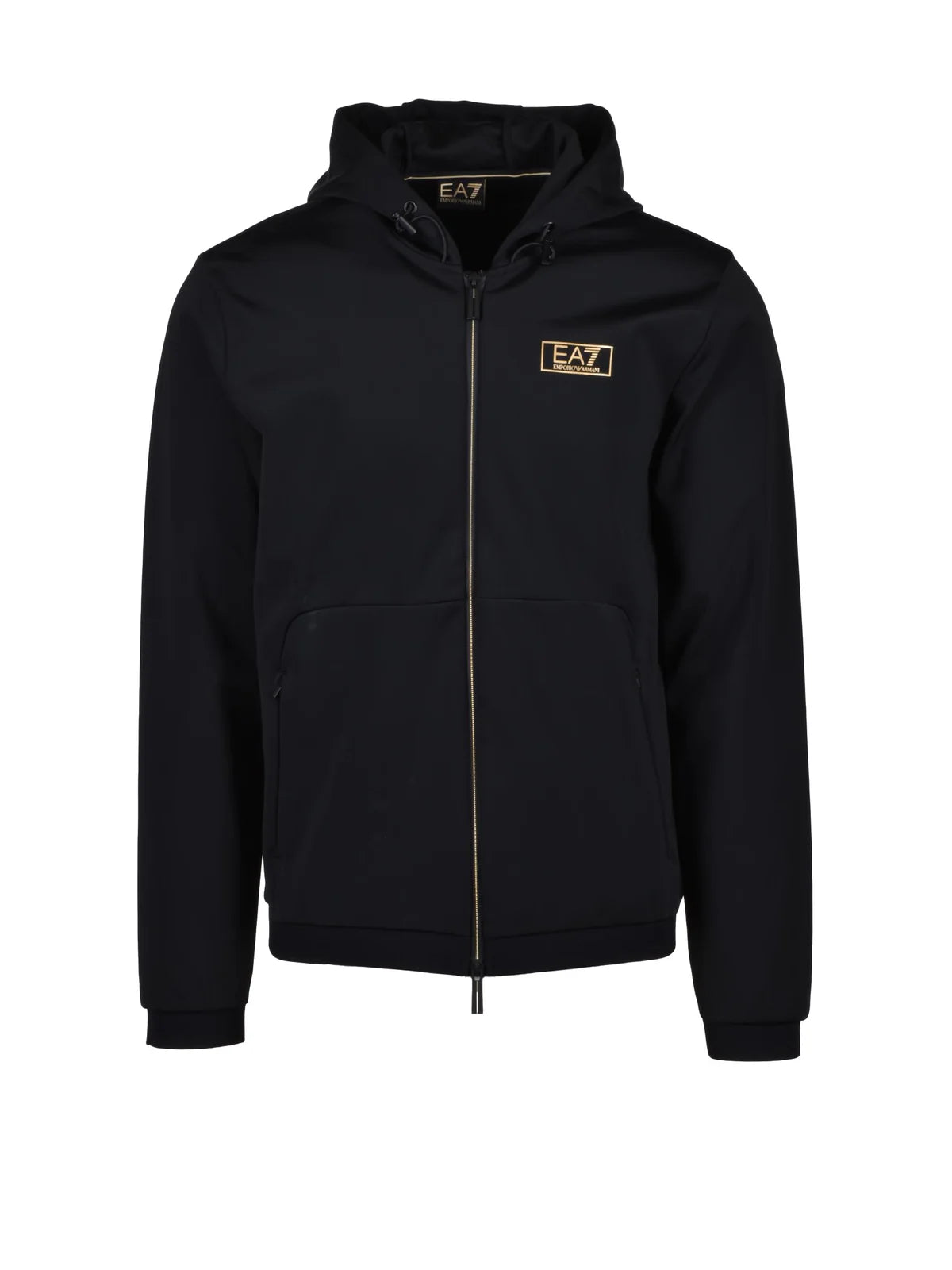 EA7 Emporio Armani Zip Hoodie - Black