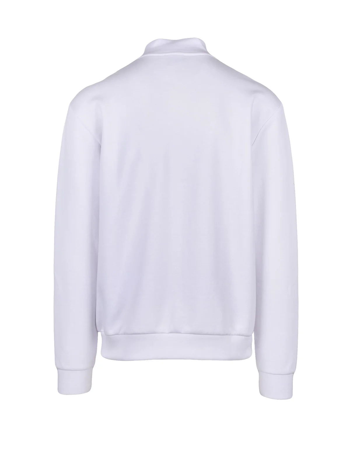 EA7 Emporio Armani Felpa Zip Cotone/Viscosa - Bianco