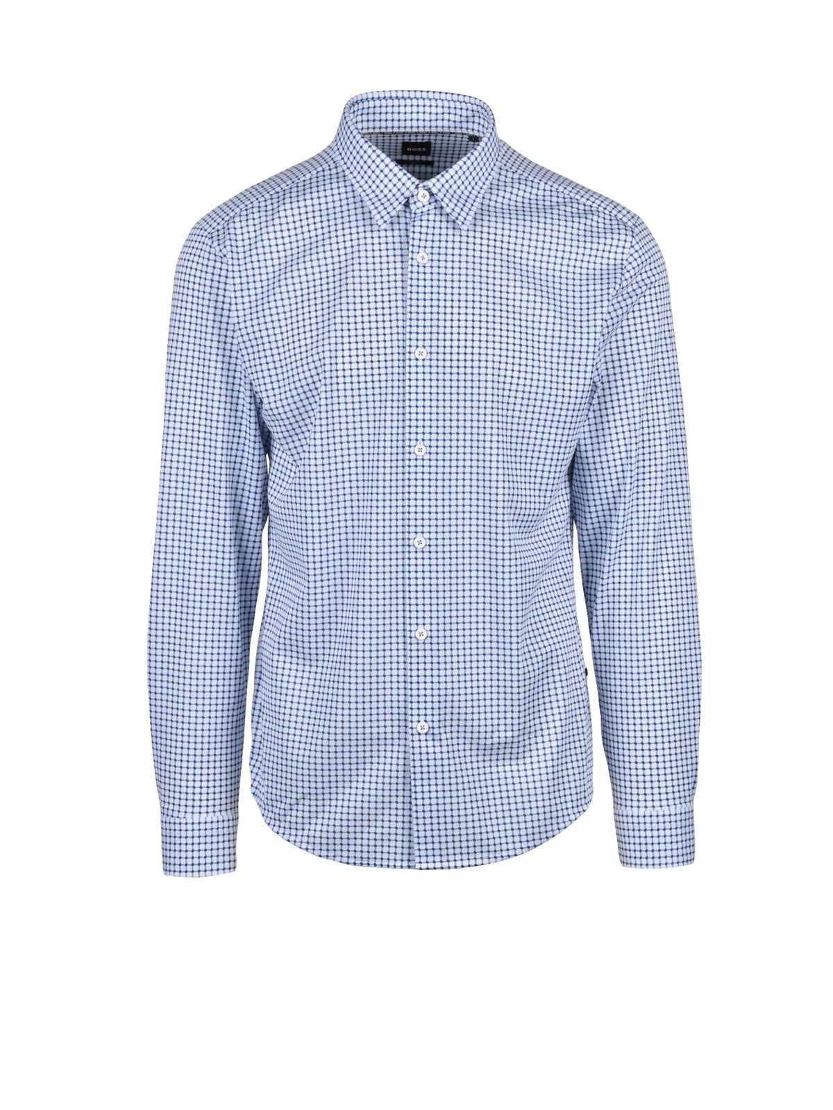 BOSS Camicia Stretch - Bianco/Blu