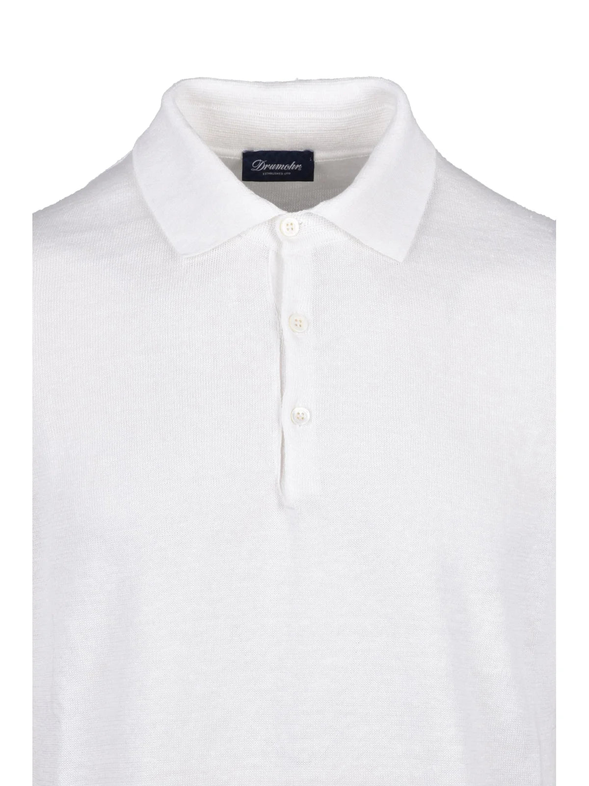 Drumohr Polo in Maglia - Bianco
