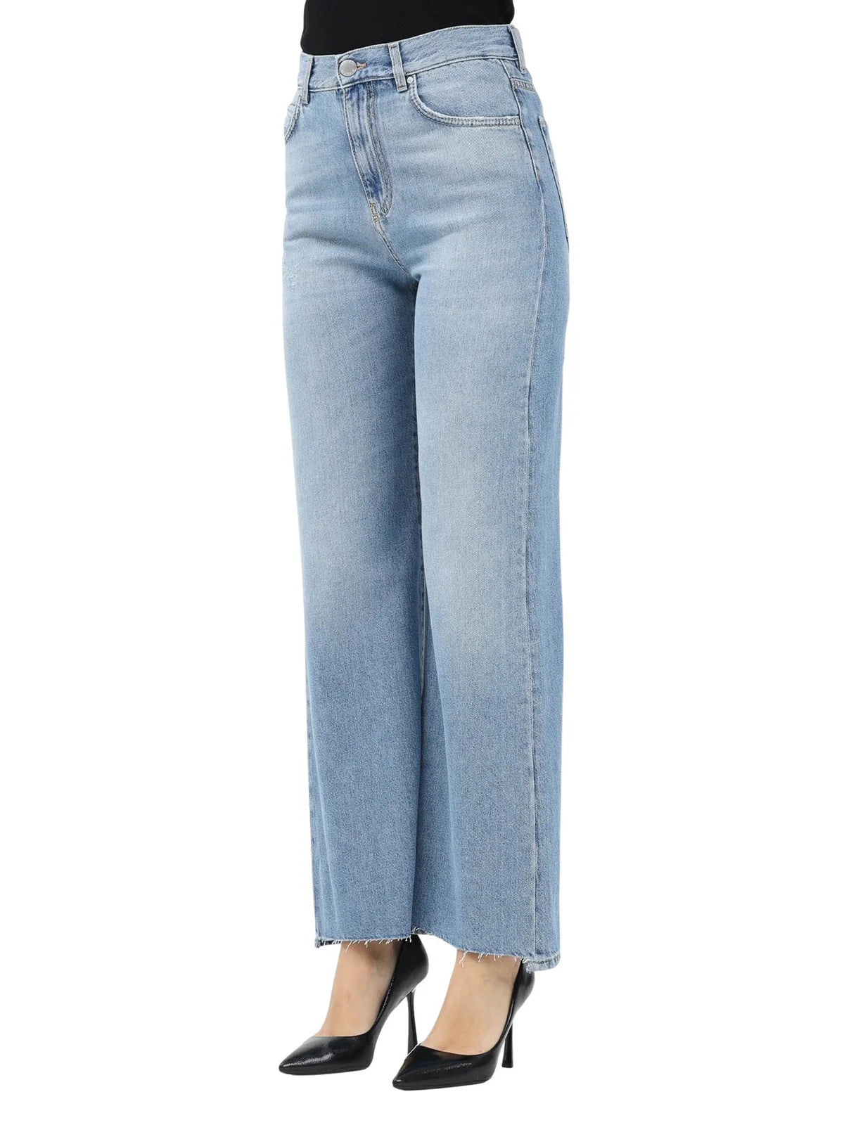 Pinko Jeans Wanda Gamba a Palazzo - Blu