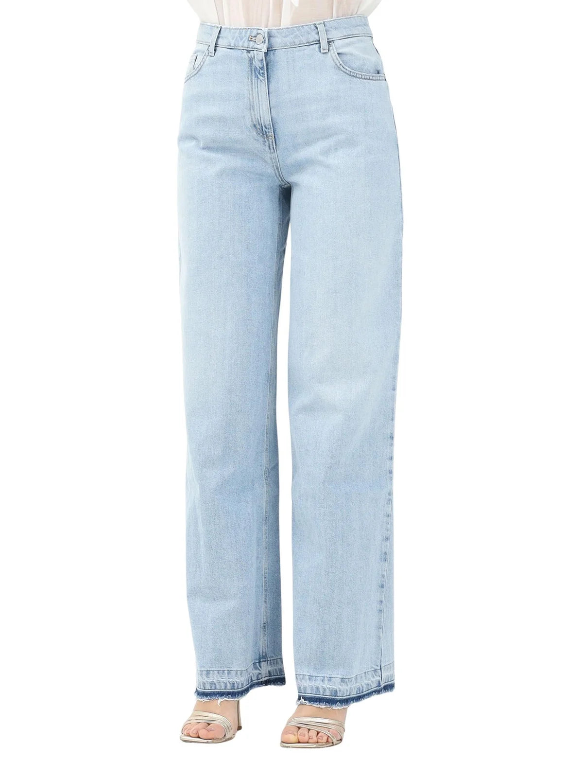Vicolo Jeans Lexie Gamba Larga - Blu