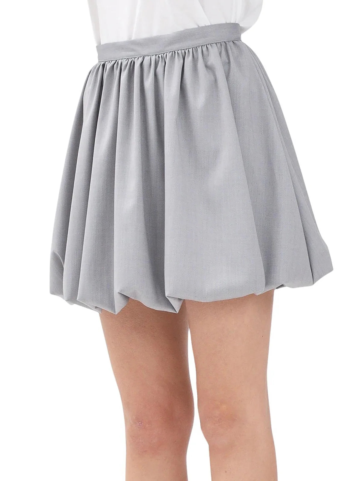 Vicolo Gonna Mini a Palloncino - Grigio