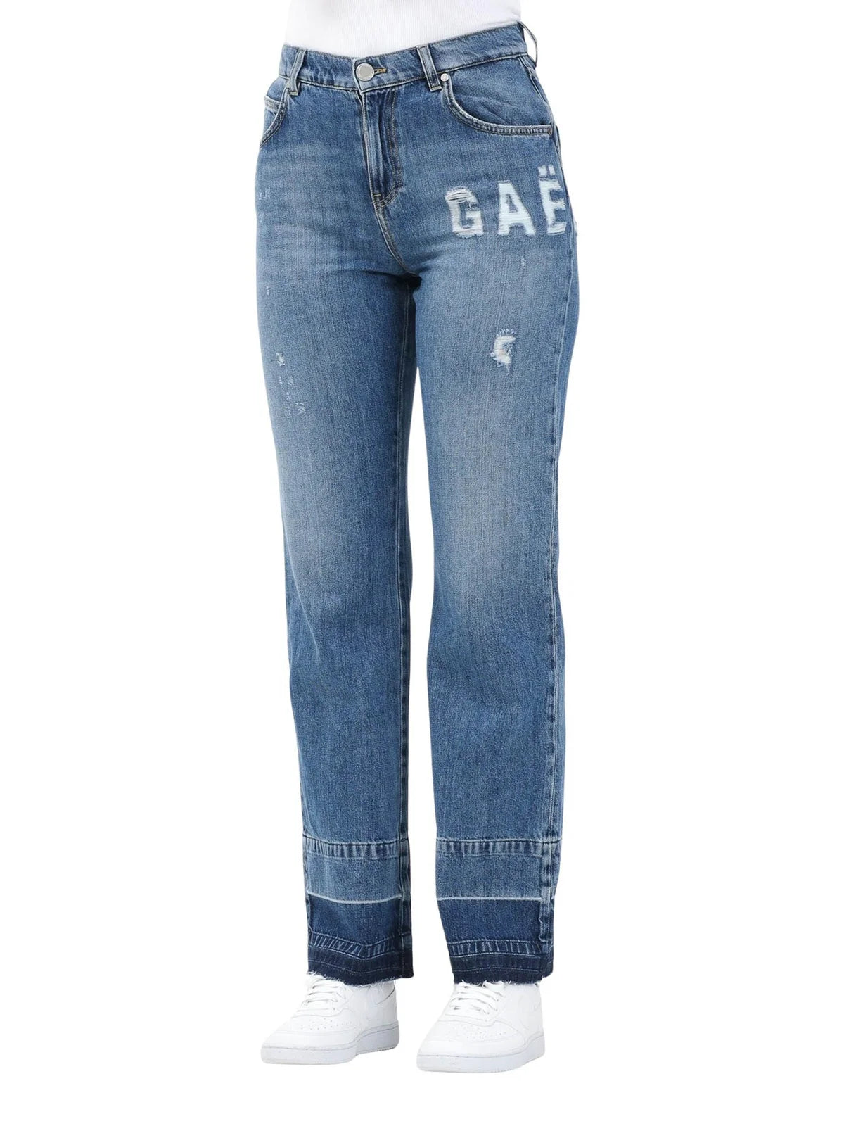 Gaëlle Jeans Vita Alta - Blu