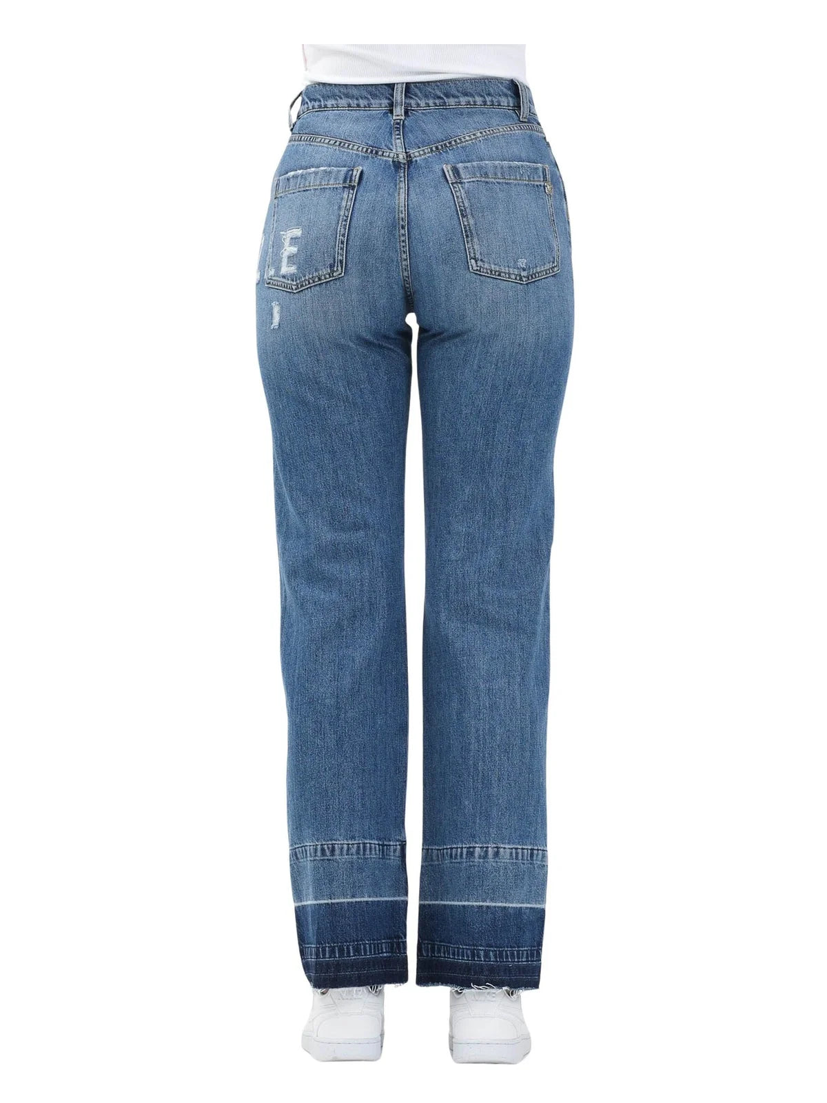 Gaëlle Jeans Vita Alta - Blu