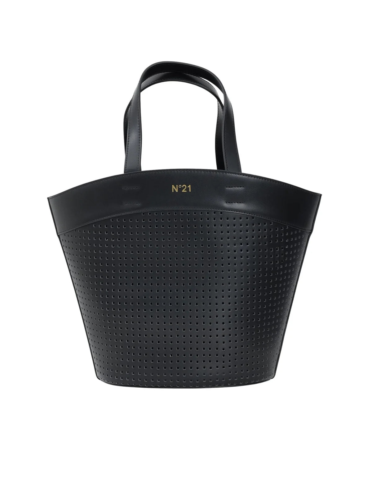 N°21 Borsa a Mano Traforata - Nero