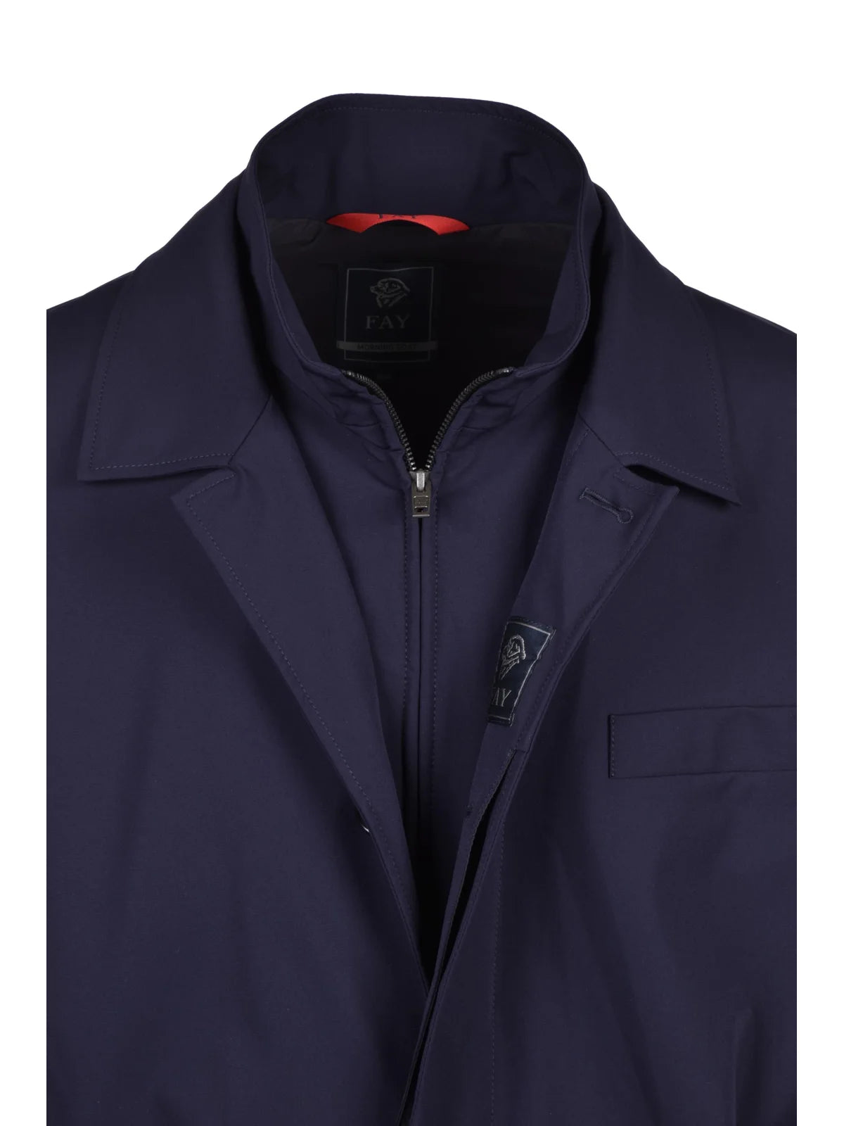 Fay Stretch Nylon Jacket - Midnight Blue