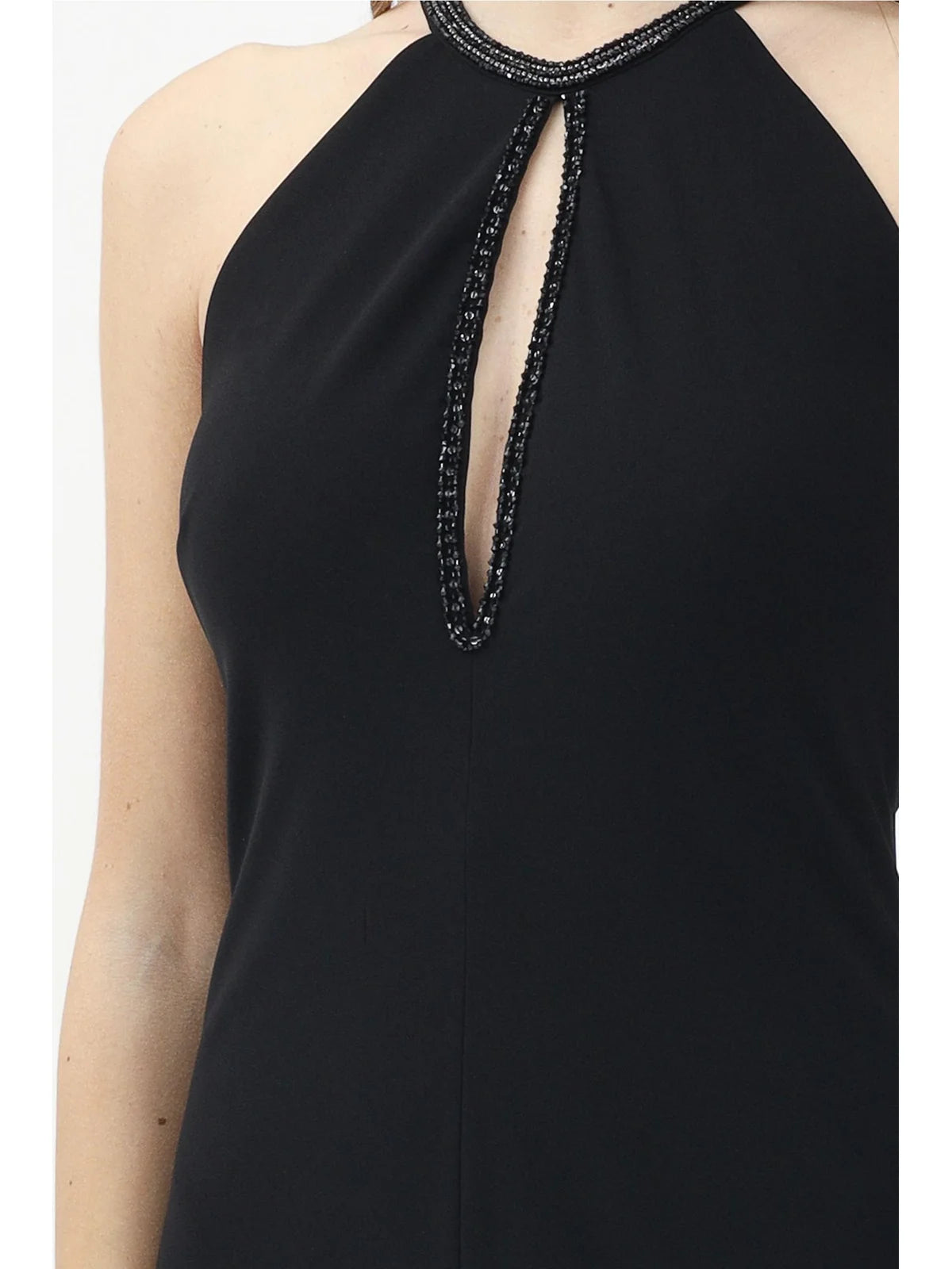 Max Mara Studio Abito Lungo con Strass - Nero