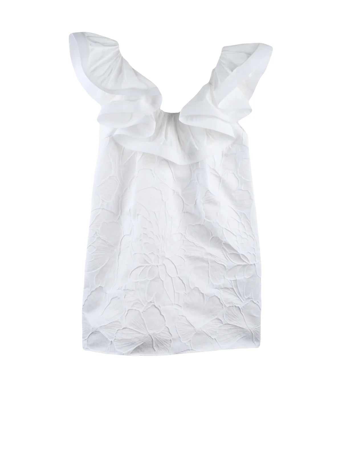 Elisabetta Franchi Abito Trapezio - Bianco